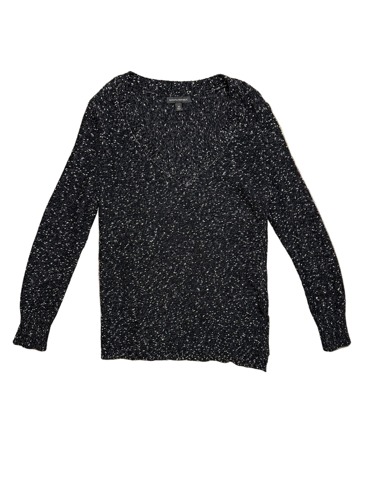 Banana Republic Speckled V Neck Sweater