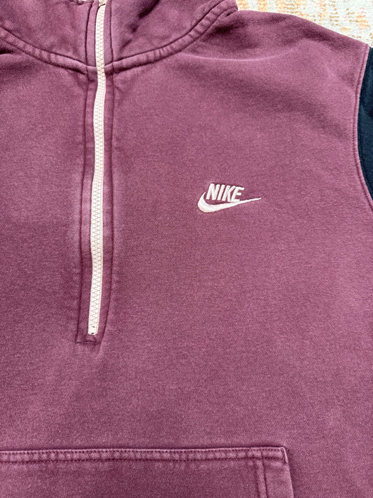 Nike Color Block 1/2 Zip Crewneck