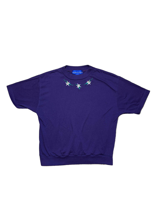 Vintage Purple Floral Shirt