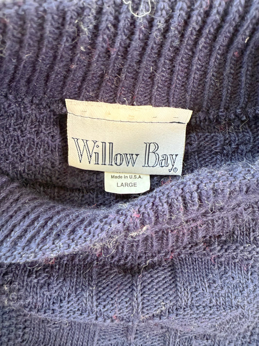 Vintage Navy Blue Sweater