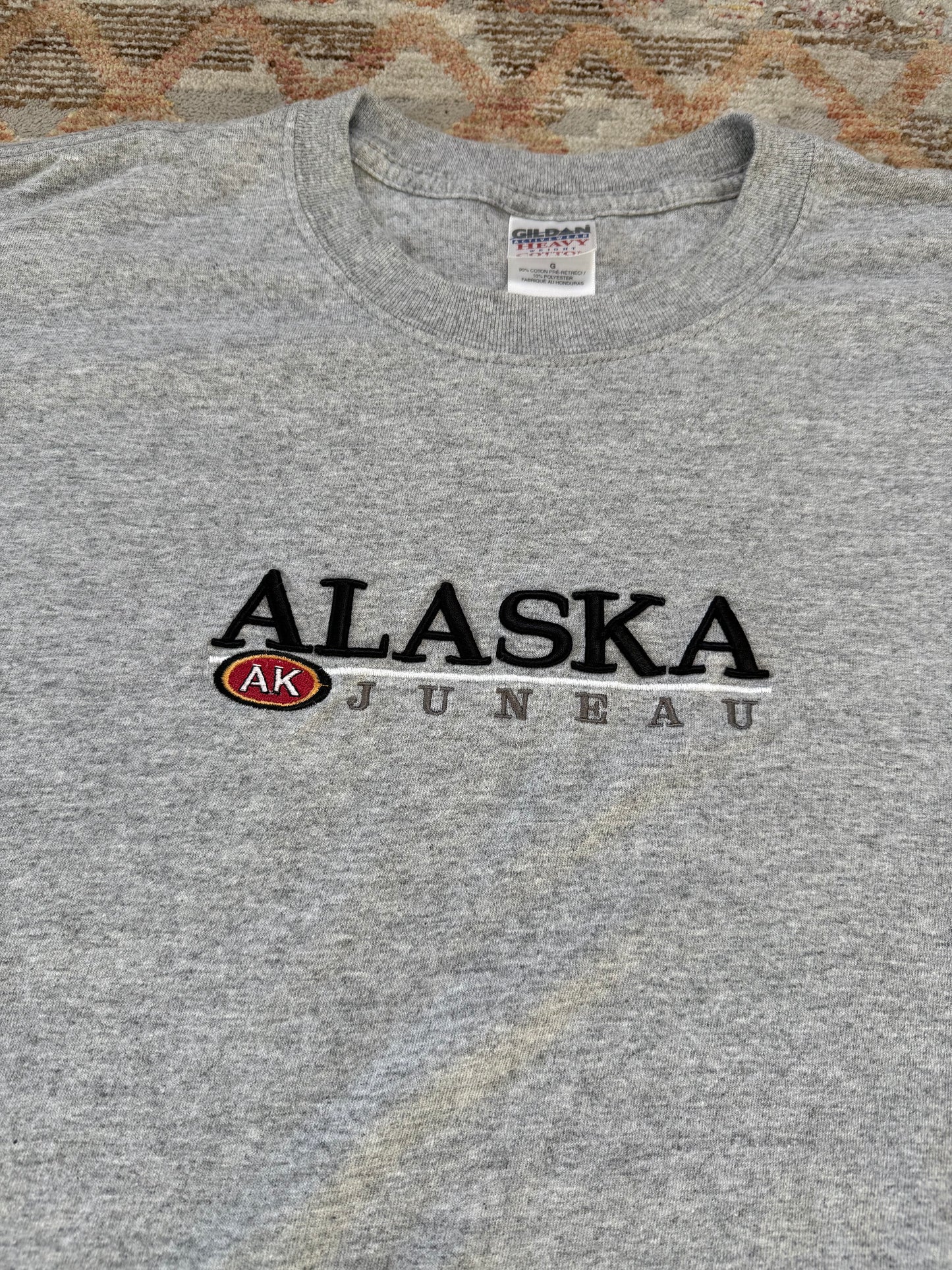 Vintage Juneau Alaska Embroidered T Shirt