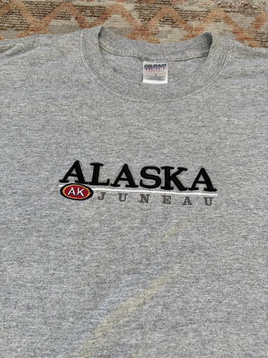 Vintage Juneau Alaska Embroidered T Shirt