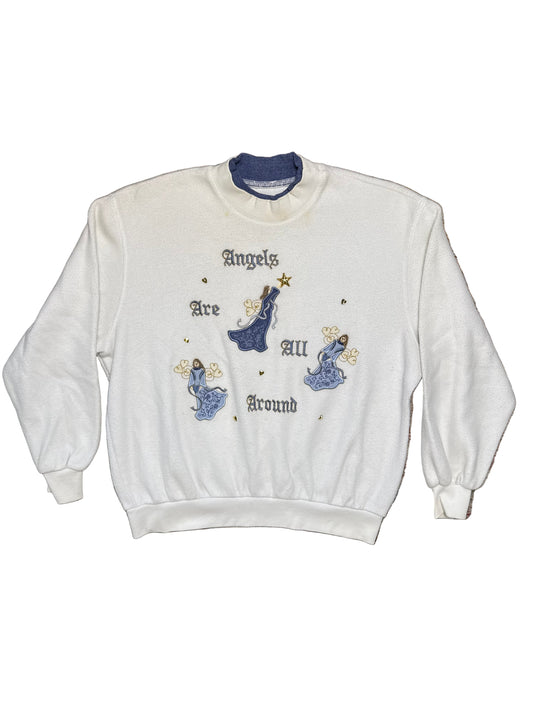 Vintage Angels Christmas Crewneck