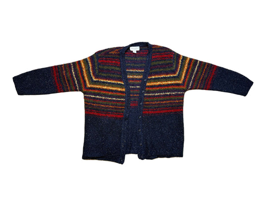 Striped Granny Sweater Cardigan