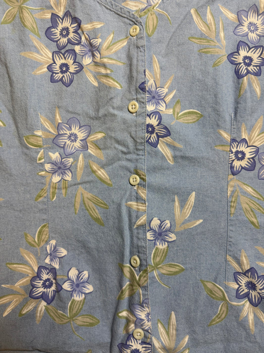 Vintage Floral Tank Top Blouse