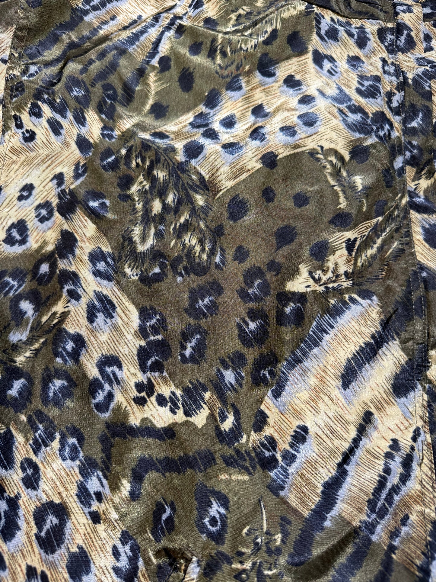 Vintage Active Studio Leopard Print Lightweight Jacket