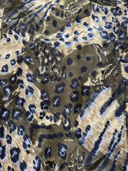 Vintage Active Studio Leopard Print Lightweight Jacket
