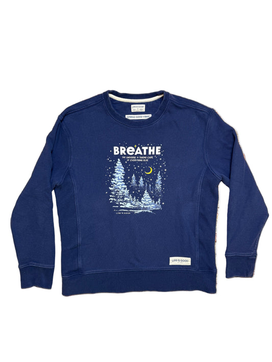 Life is Good Breathe Crewneck