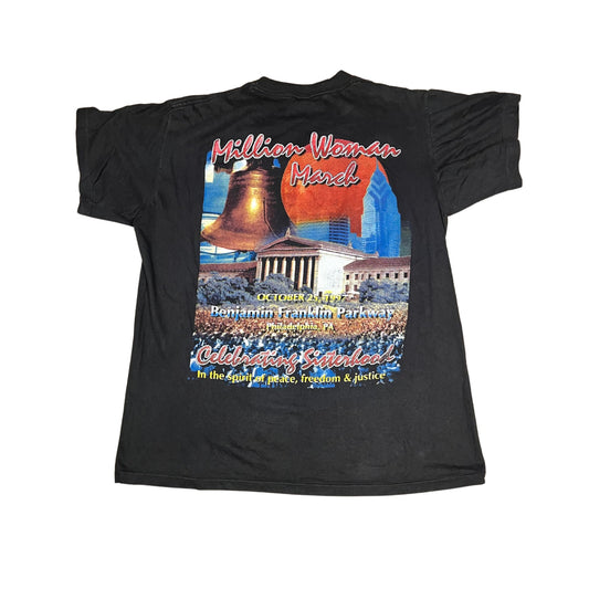 Vintage Million Woman March Shirt XL Rap Tee 1997 Malcolm X MLK Single Stitch
