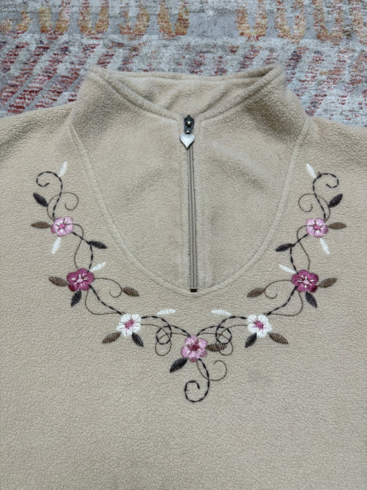 Northern Reflections Floral Tan Fleece