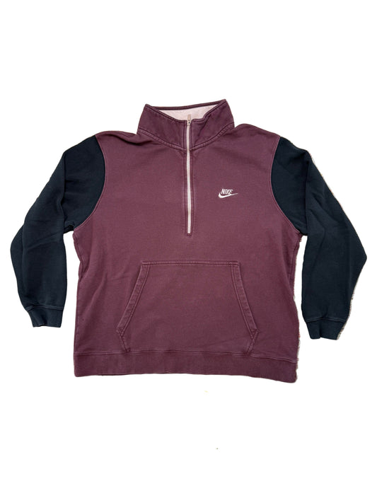 Nike Color Block 1/2 Zip Crewneck