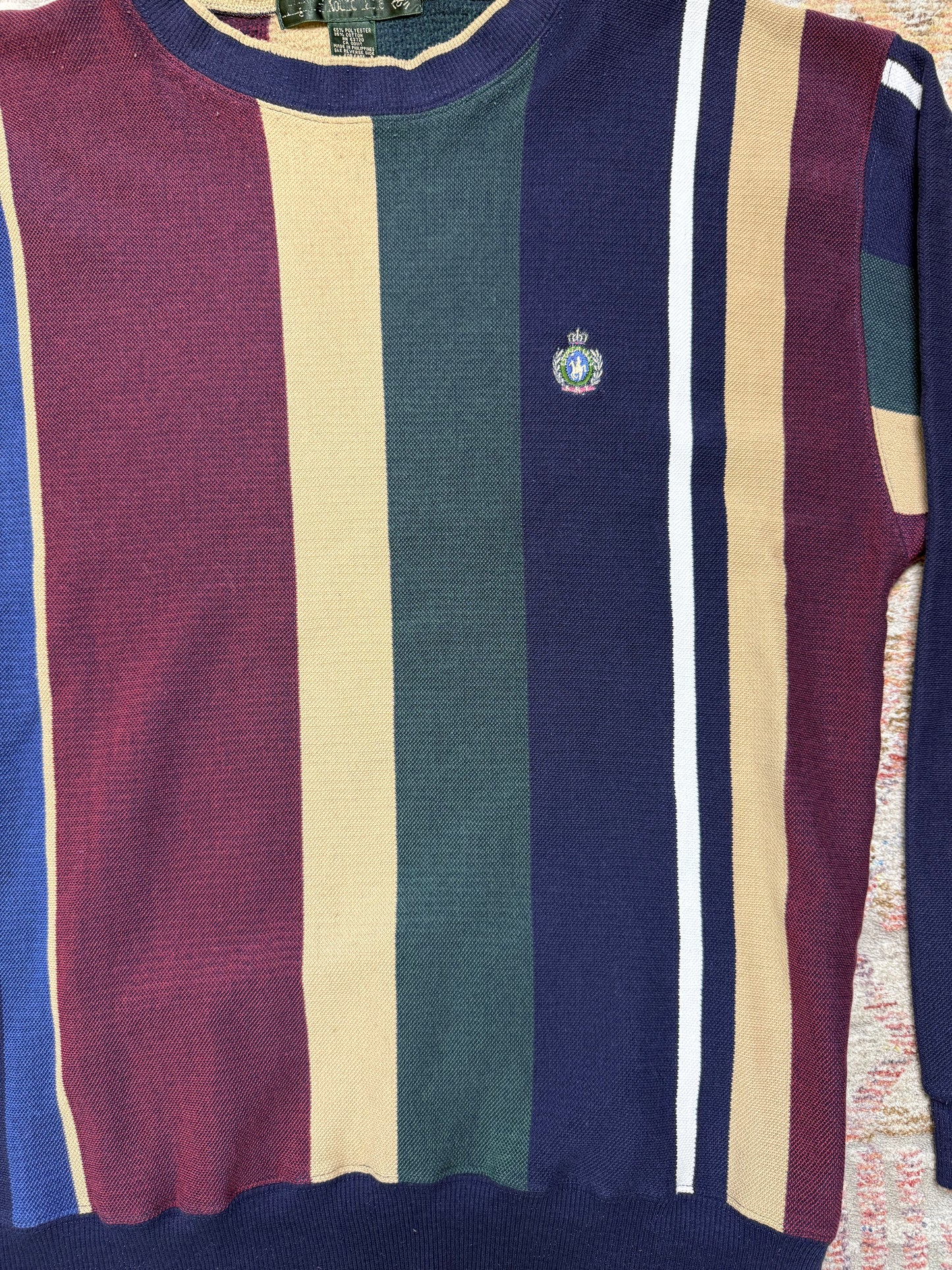 Vintage Knights Round Table Striped Shirt