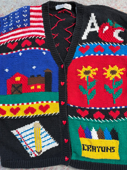 Vintage Teacher Knit Sweater