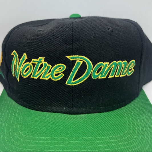 Vintage Notre Dame Script Snapback