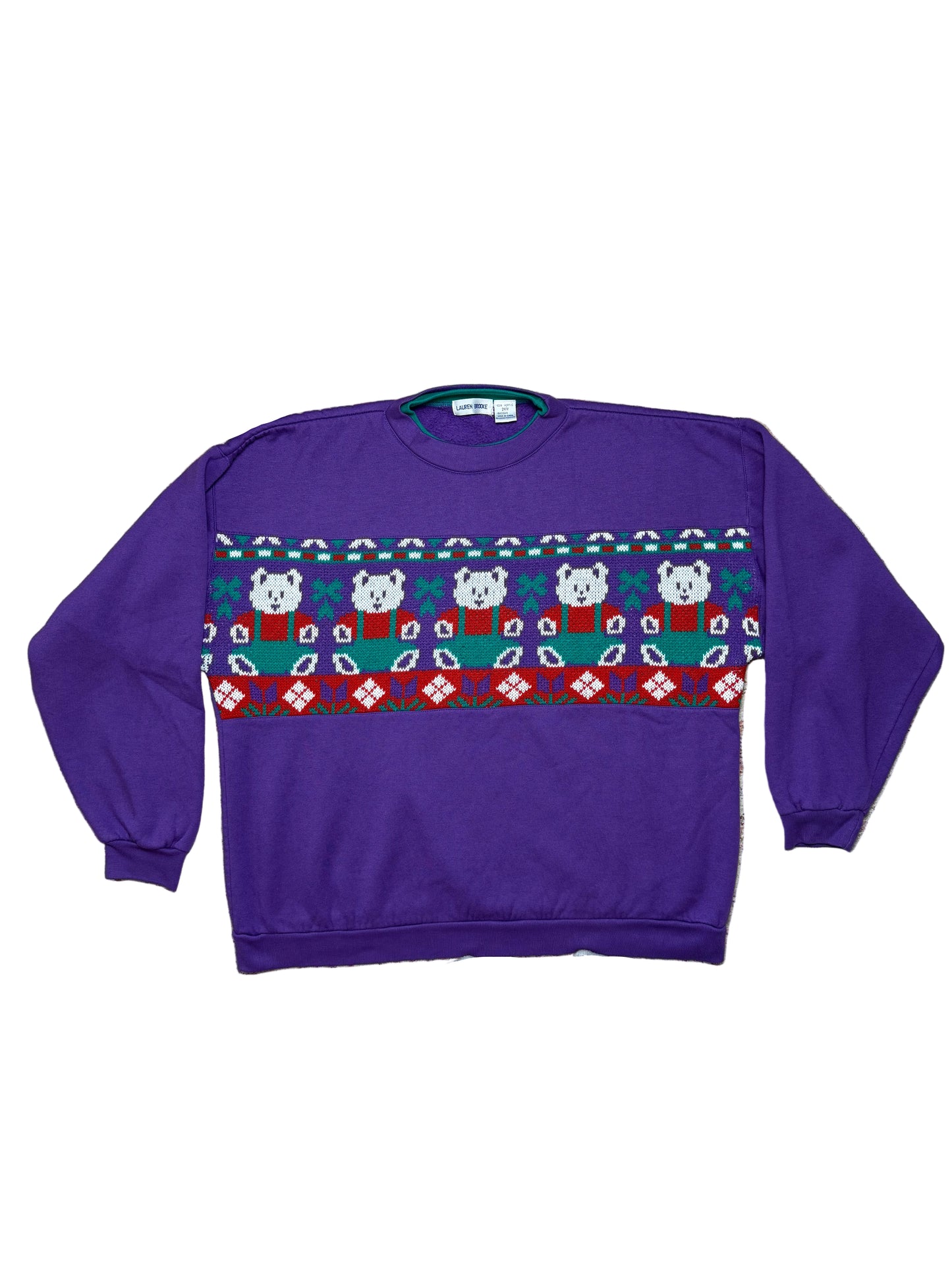 Vintage Lauren Brooke Bear Crewneck