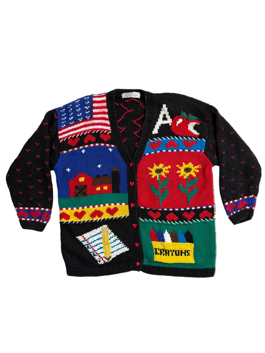 Vintage Teacher Knit Sweater