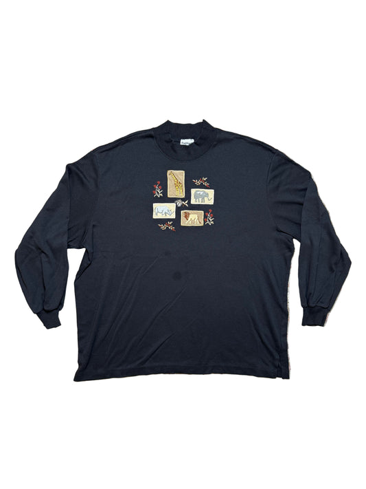 Vintage Safari Animal Long Sleeve T-Shirt