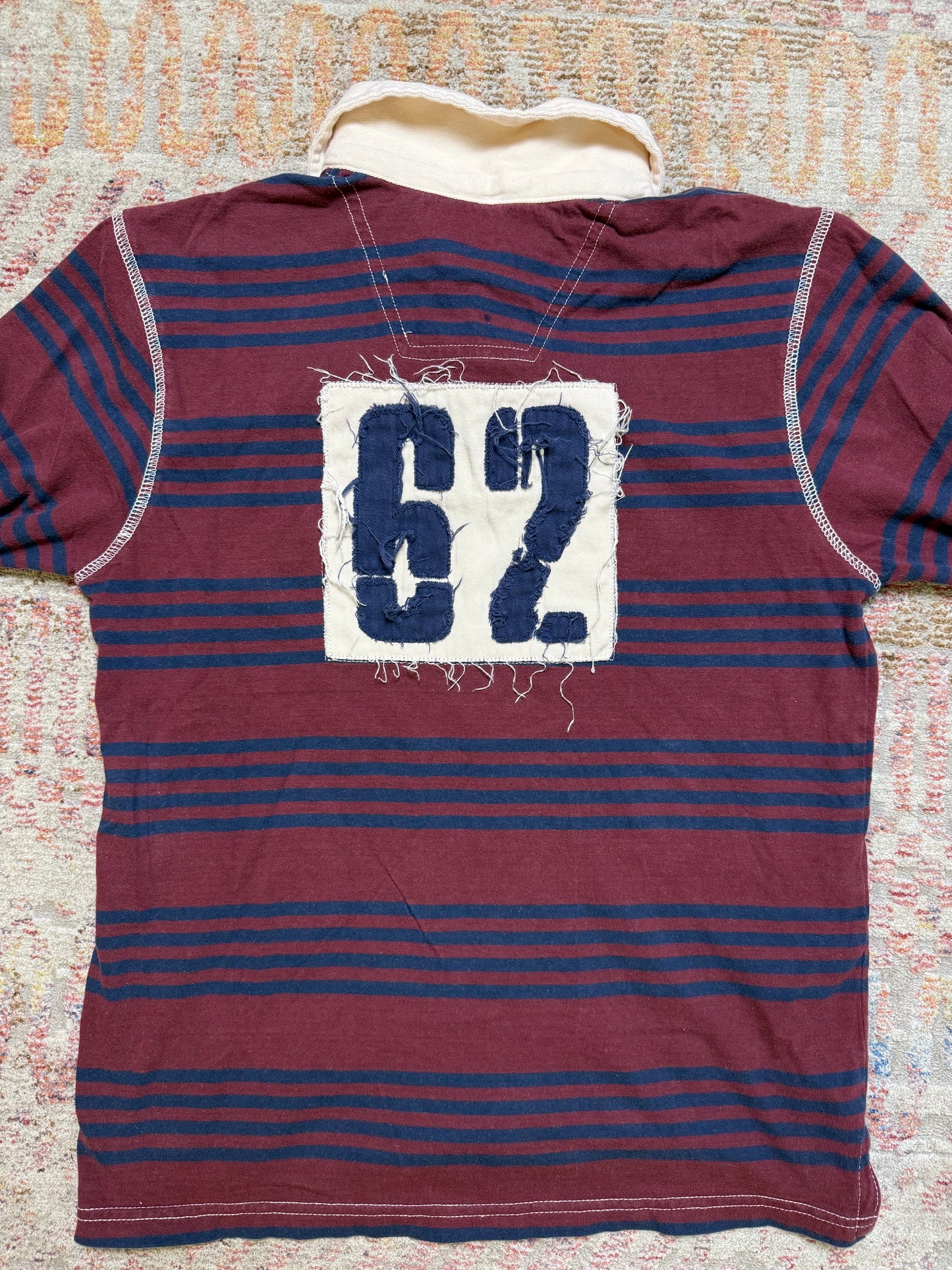 Y2K 82 Zero Long Sleeve Striped Polo