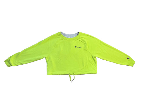 Cropped Neon Champion Crewneck