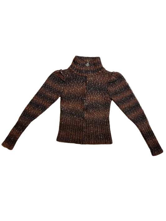 Vintage Wool Blend Zip Up Sweater