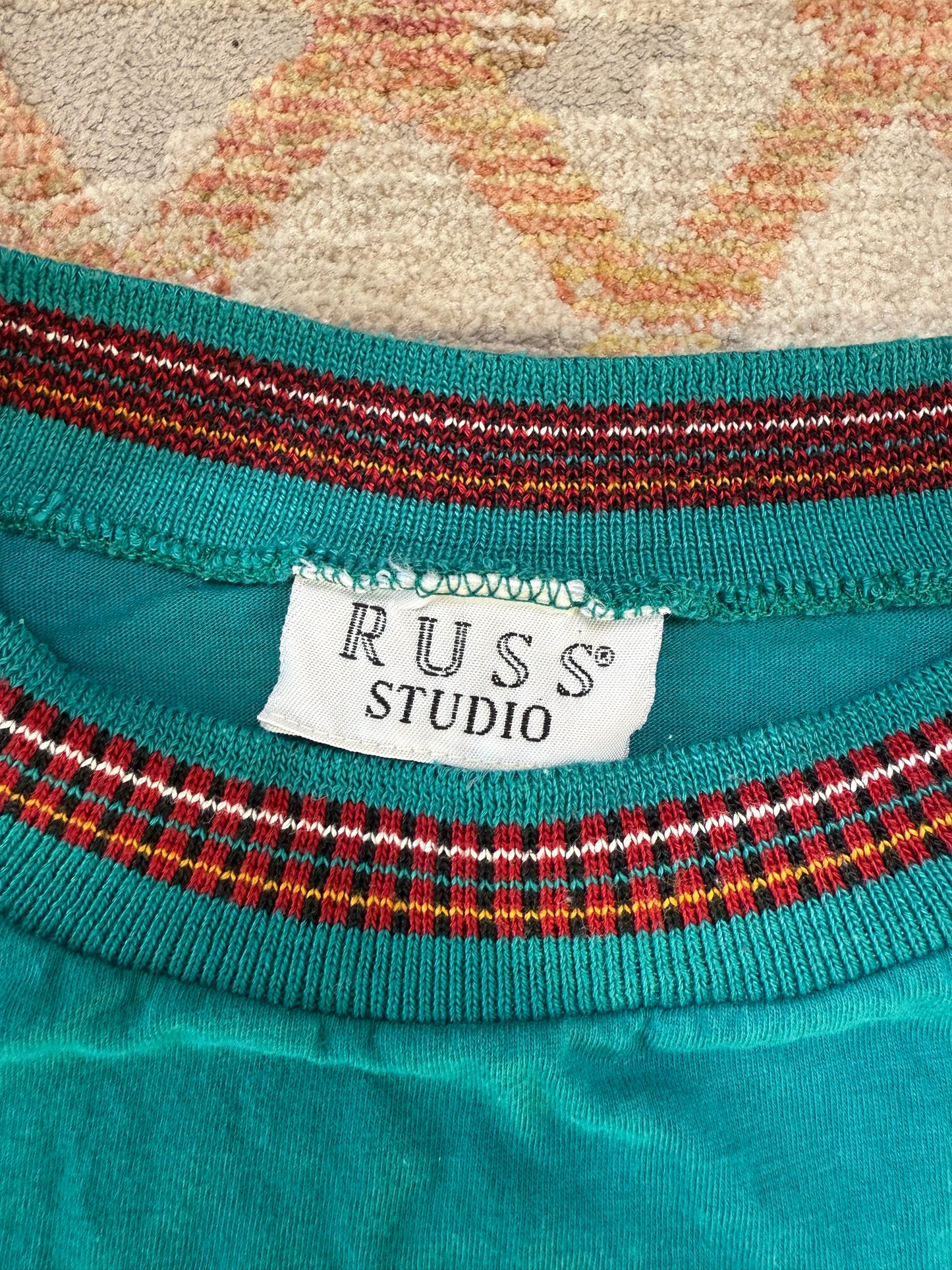 Vintage Plaid Lined T-Shirt