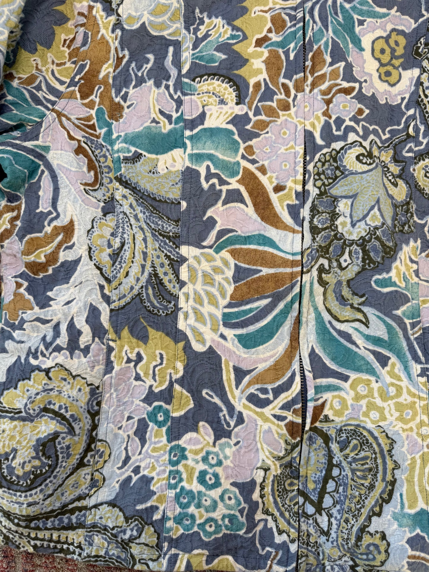 Chico’s Patterned Full Zip Jacket