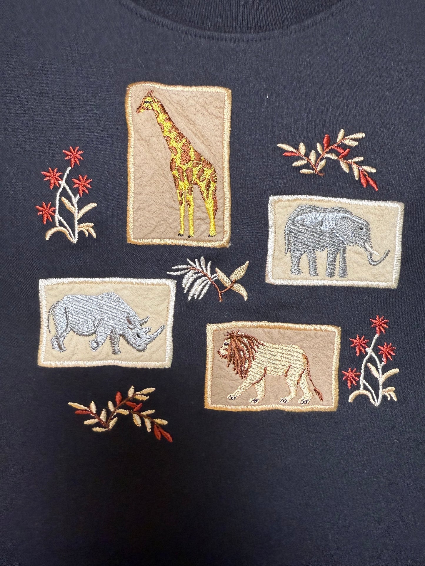 Vintage Safari Animal Long Sleeve T-Shirt