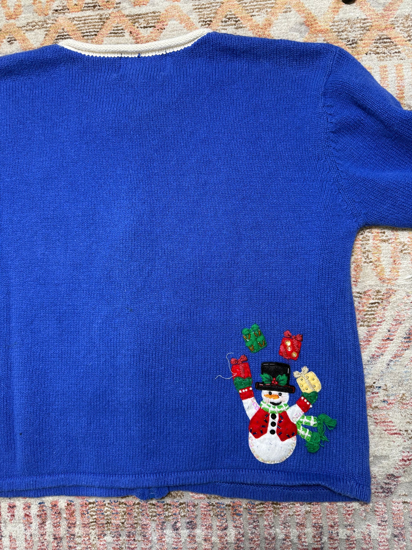 Vintage Heirloom Collectibles Snowman Christmas Sweater