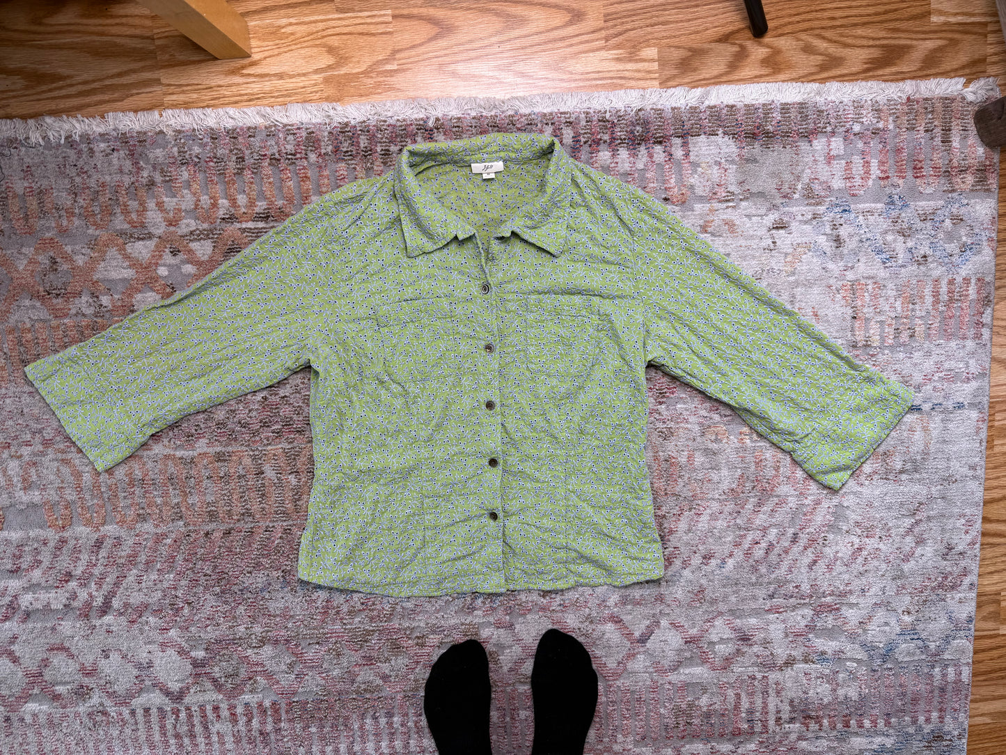 J Jill Floral Blouse