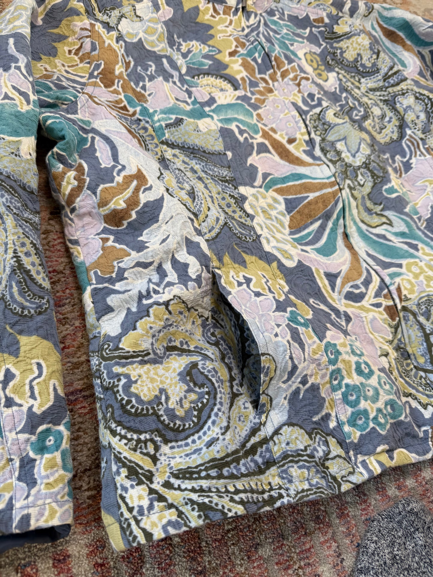 Chico’s Patterned Full Zip Jacket