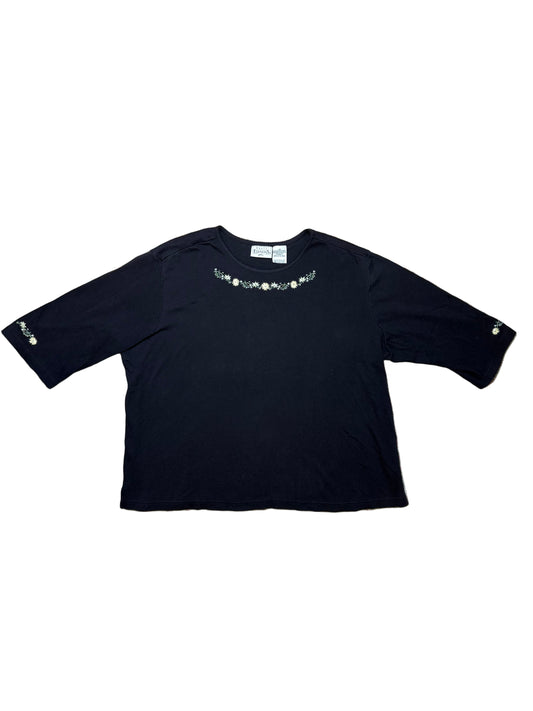 Vintage Floral Collar Granny Shirt