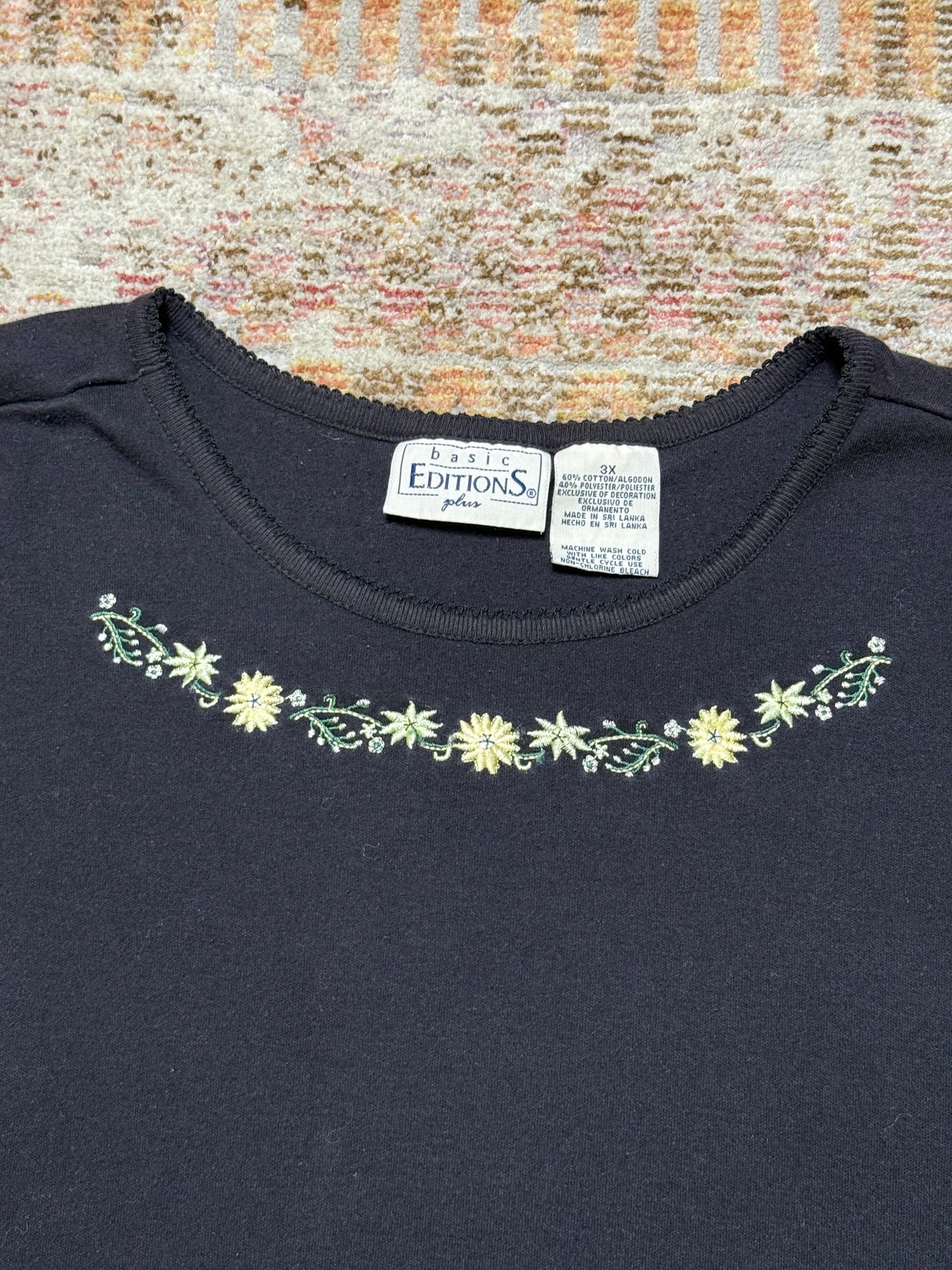 Vintage Floral Collar Granny Shirt