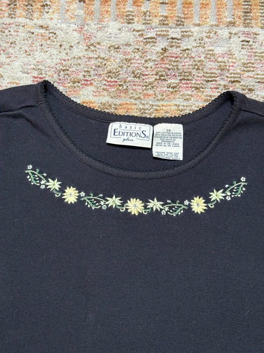 Vintage Floral Collar Granny Shirt