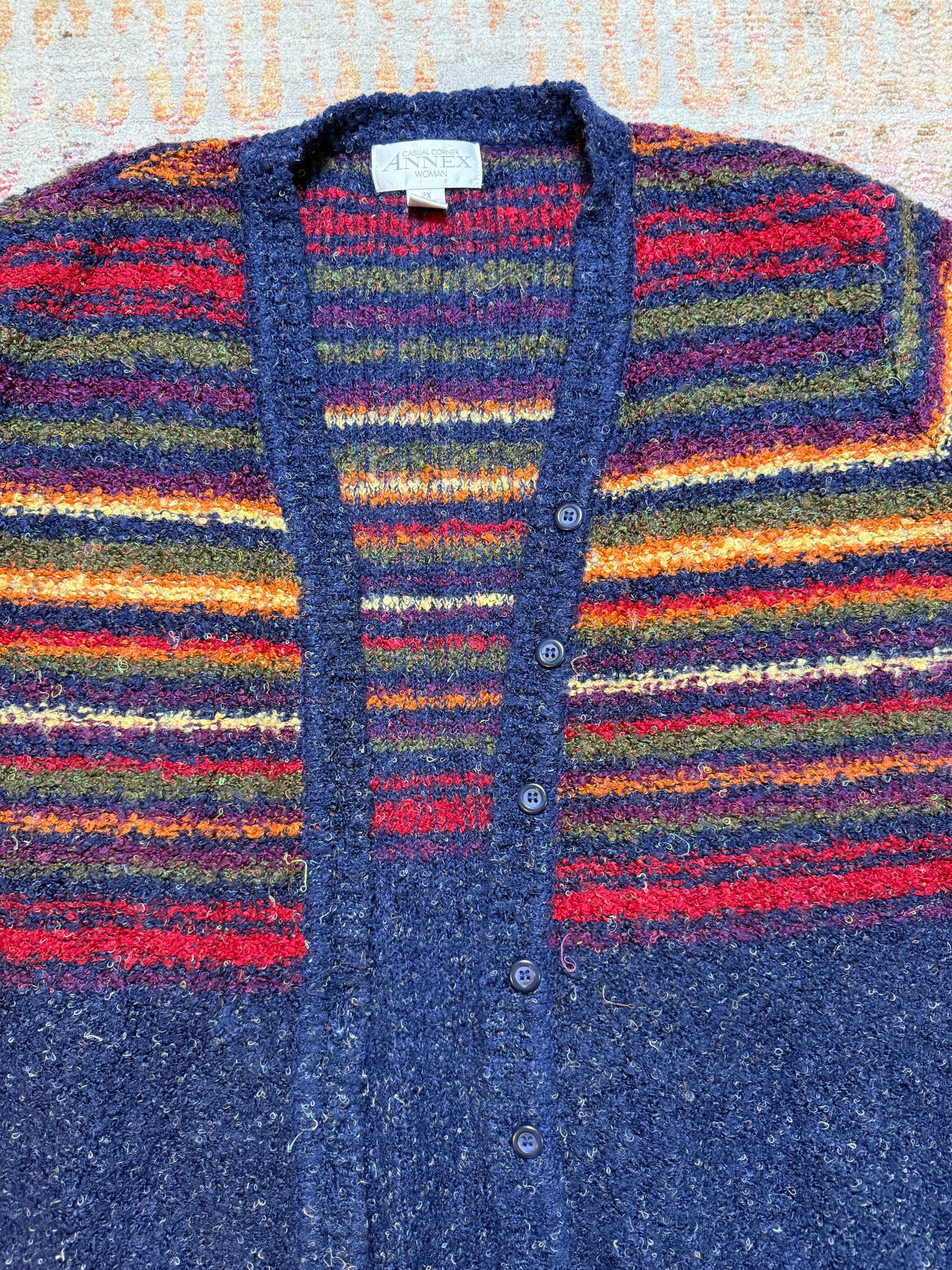Striped Granny Sweater Cardigan