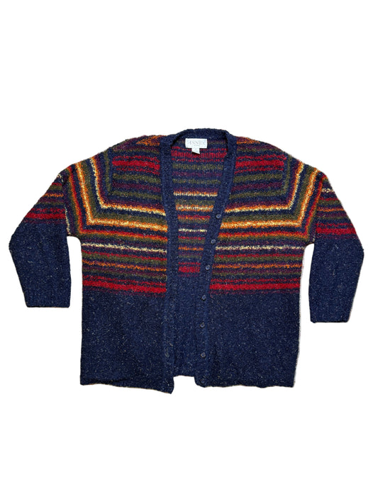 Striped Granny Sweater Cardigan