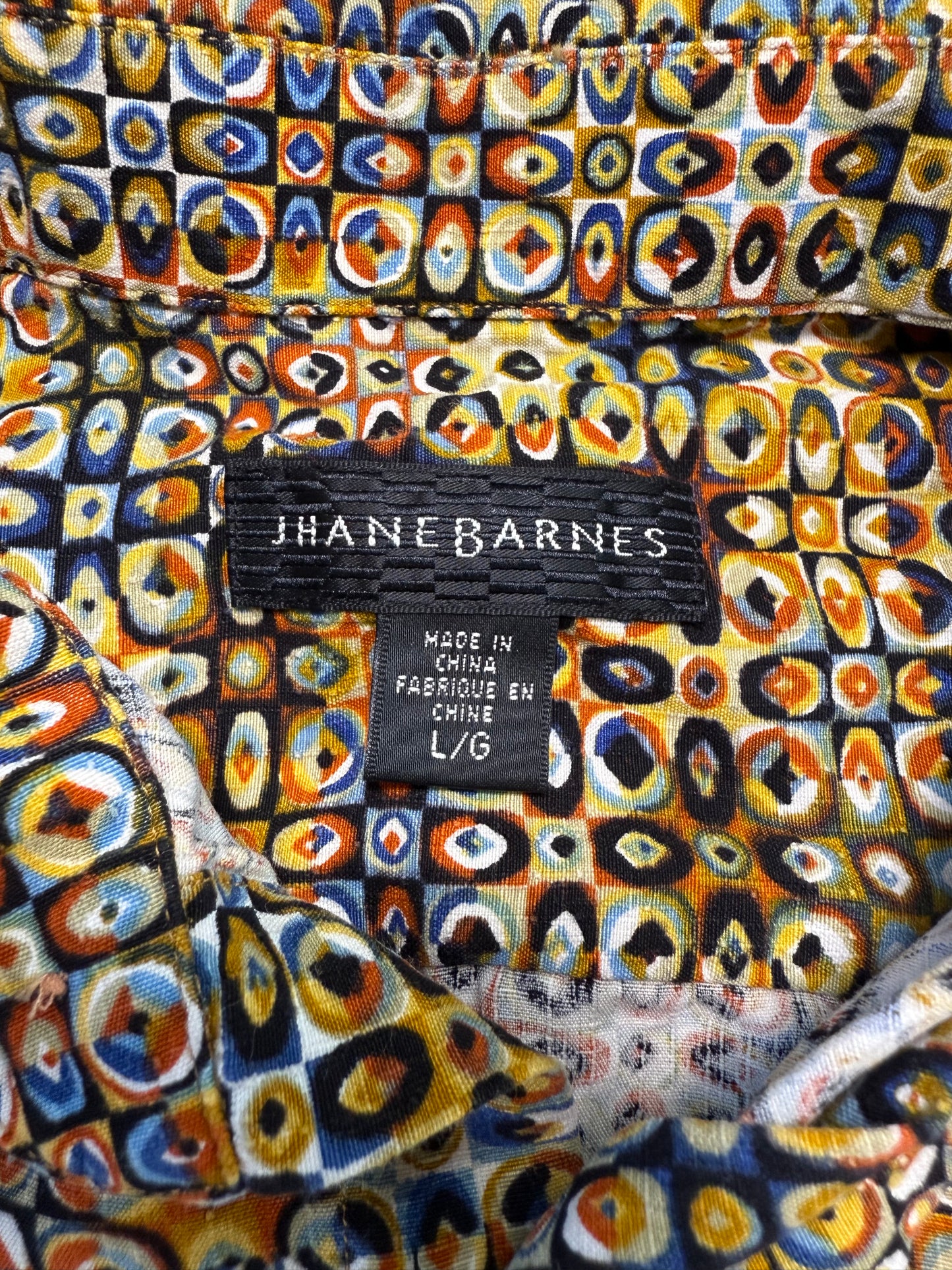 Jhane Barnes Funky Print Dress Shirt