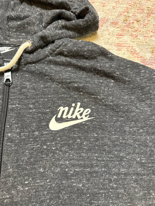 Nike Heathered Black Full Zip Hoodie