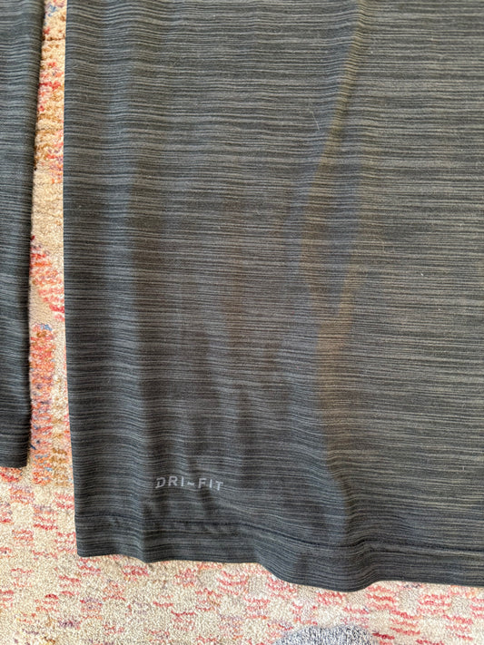 Nike Dri-Fit Dark Heather Grey 1/4 Zip Active Jacket