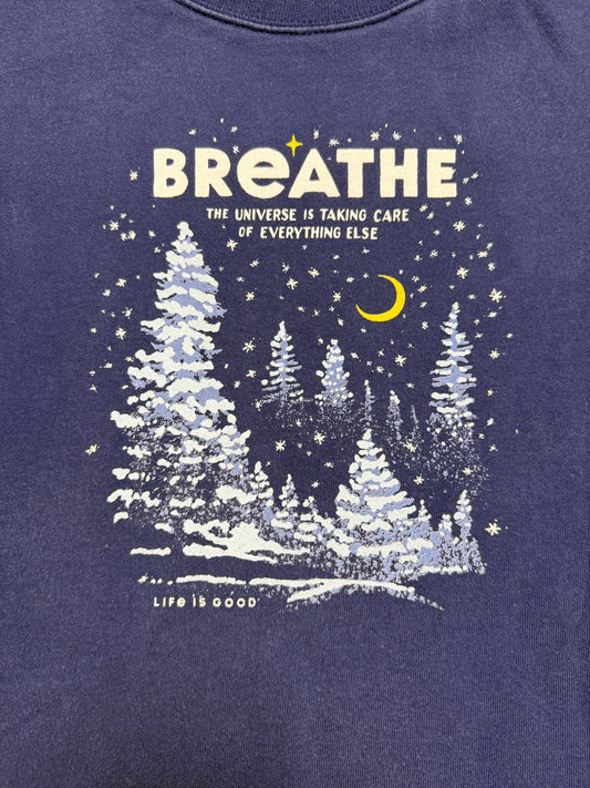 Life is Good Breathe Crewneck