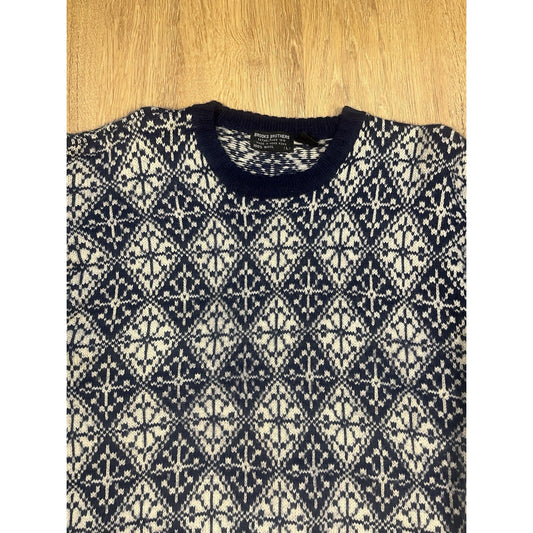 Vintage Brooks Brothers Wool Snowflake Sweater