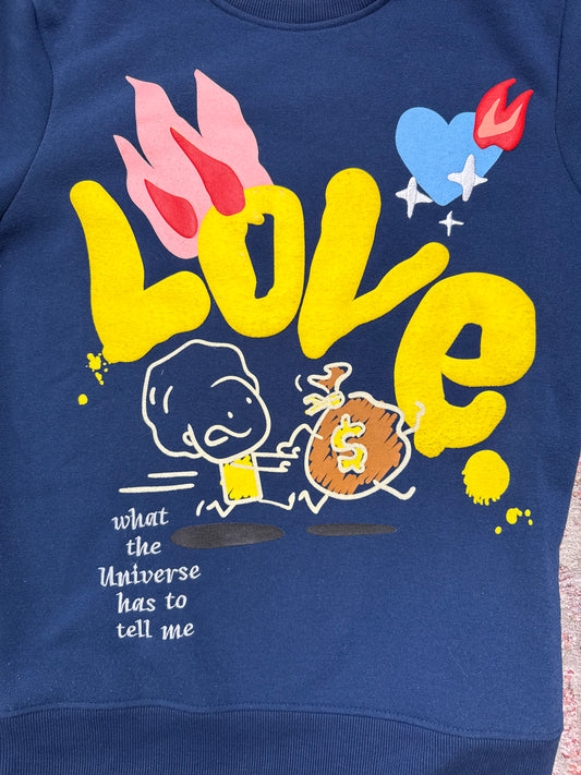 Black Pike Love Crewneck