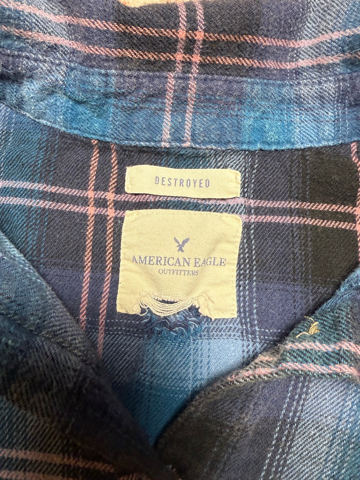 American Eagle Destroyed Women’s Flannel
