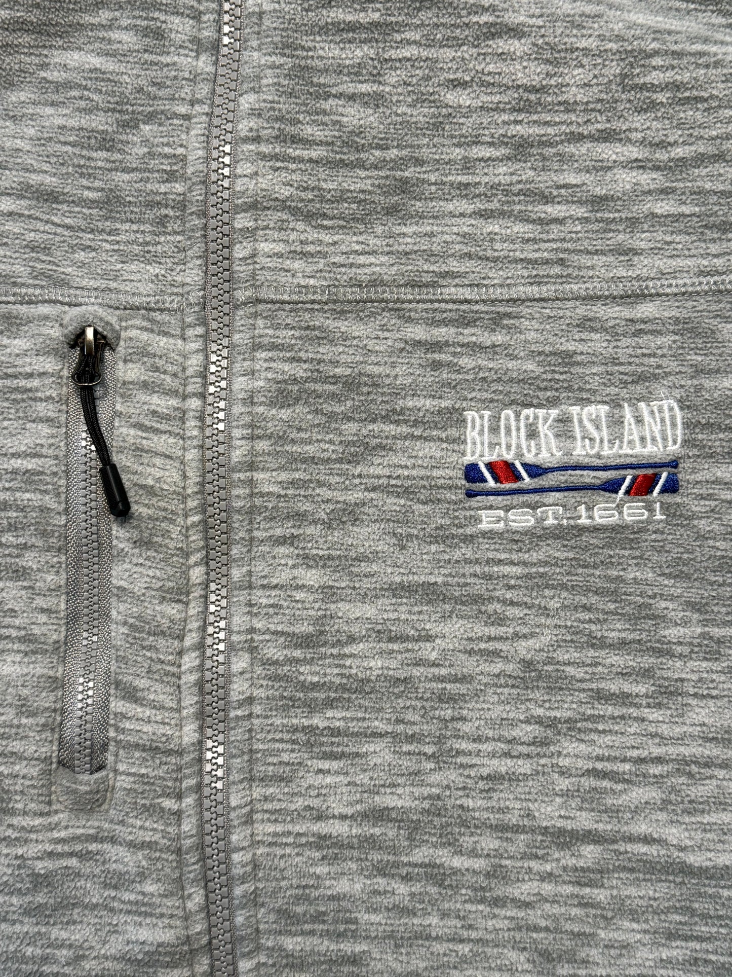 Block Island Rhode Island Full Zip Fleece