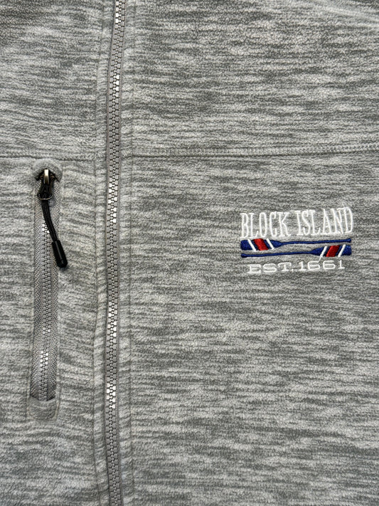 Block Island Rhode Island Full Zip Fleece