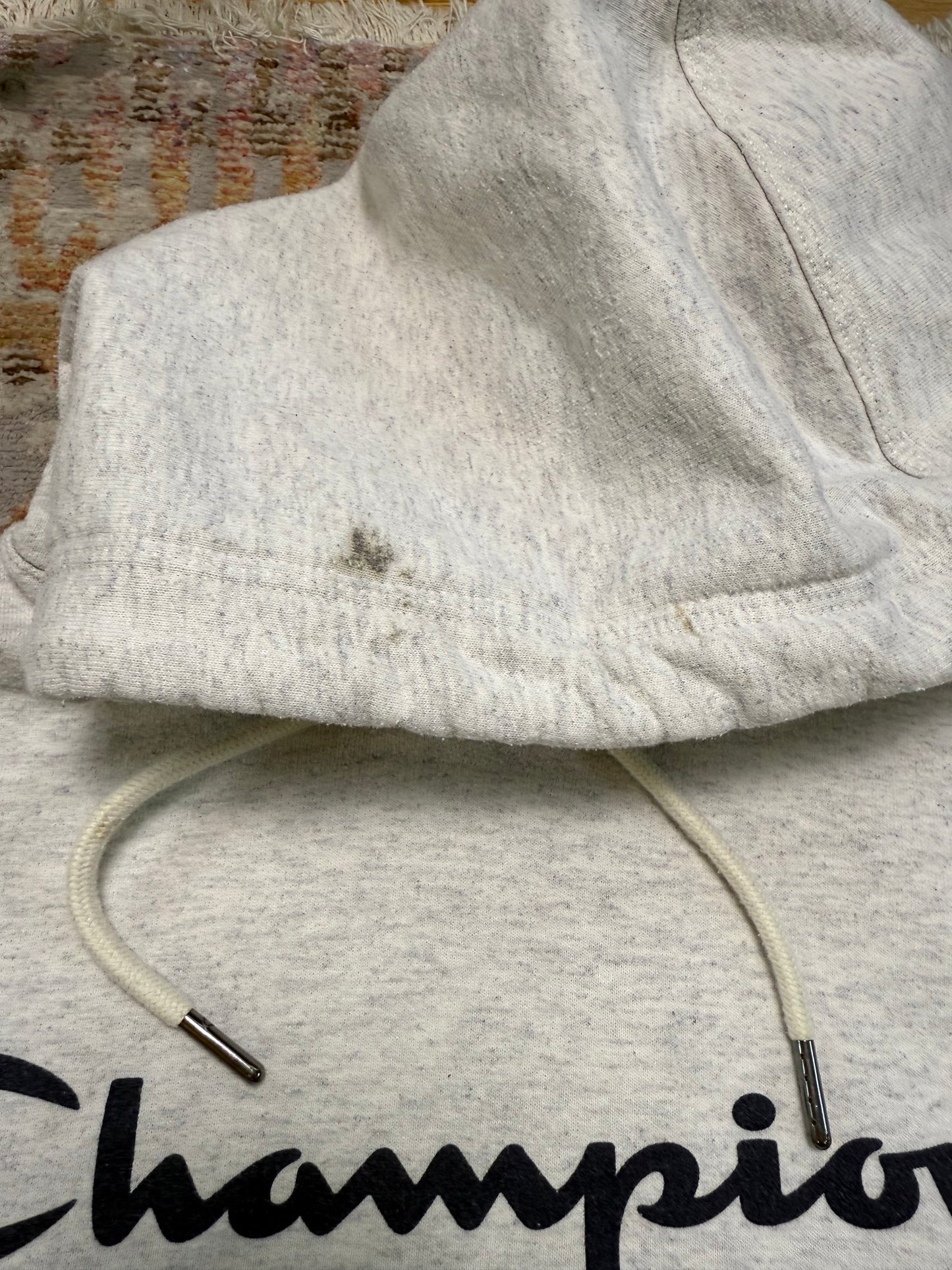 Champion Spelled Out Logo Hoodie