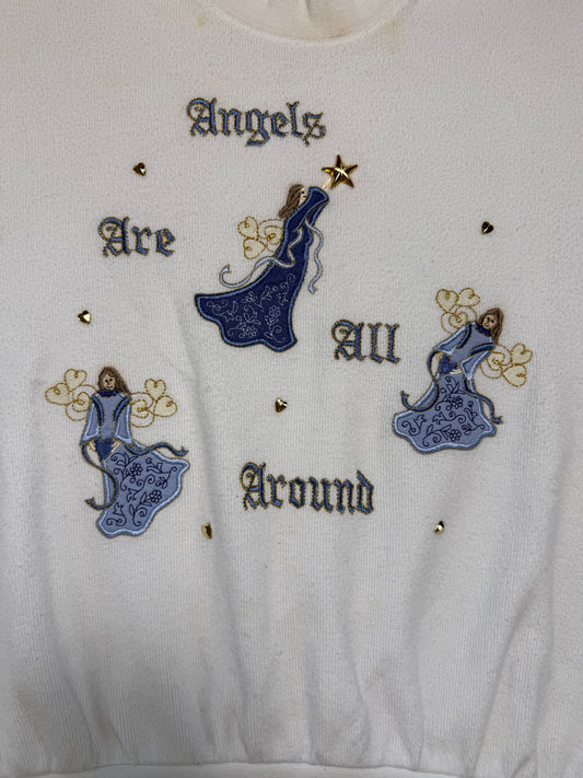 Vintage Angels Christmas Crewneck