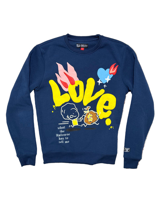 Black Pike Love Crewneck