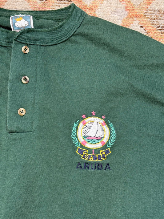Vintage Aruba Sail Collared Shirt