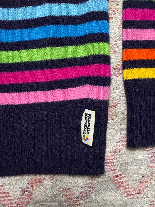 Vintage Franklin Marshall Rainbow Striped Sweater