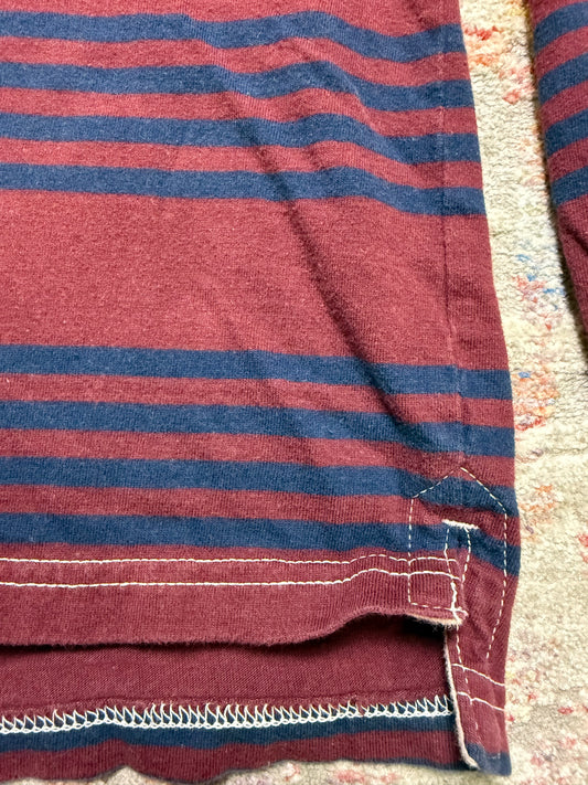 Y2K 82 Zero Long Sleeve Striped Polo